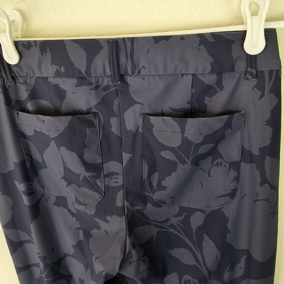 Spanx Sunshine Kick Flare Pant Floret Navy Size Small - Picture 6 of 13